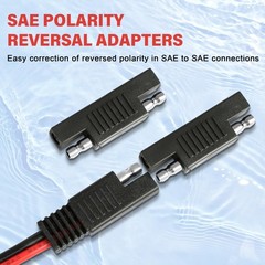 SAE Battery Alligator Clips Wire Harness with On/Off Switch 7.9ft/2.4m 16AWG,…