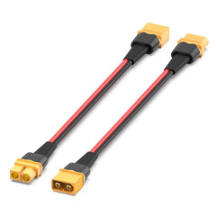 2 Pack XT60 Extension Cable 12AWG 0.5FT for Portable Power | XT60 male to fem…
