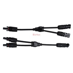1Pair Solar Cable Splitter Waterproof IP67 2Y Branch Solar Panel Cable Connector