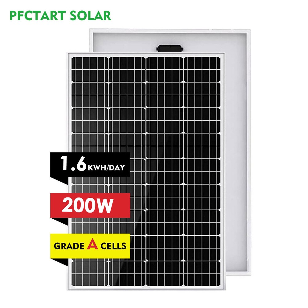 200w Mono Solar panels 23% High Efficiency Outdoor charging for Boat RV Camper