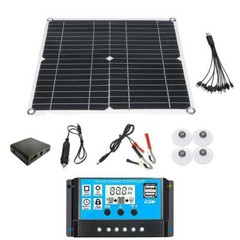 200W Solar Panel kit 12V battery Charger 100A LCD Controller Caravan Van Boat RV