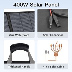 110 220 400 watt Solar Panel Portable for ECOFLOW Delta Pro 3 Power Station