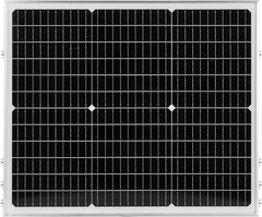 Efficient 50W 12V Solar Trickle Charger with Adjustable Mount for All Vehicles