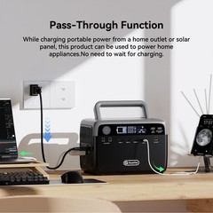 Flashfish 230.4Wh LiFePO4 300W (Peak 600W) Solar generator AC Outlets