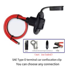 12AWG SAE Socket Sidewall Port SAE Cable Quick Release Connector for Solar Panel