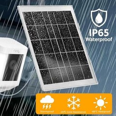 7W Ring Solar Panel is Specially Designed for Spotlight Cam Battery and Ring