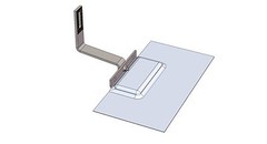 Magerack Tile Hook Bracket w/ Flashing for Solar Panel PV Module Mounting 10