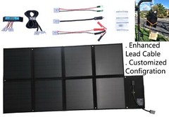 12V 120W Folding Solar Blanket, Black Silicon Panel, Customized configuration.
