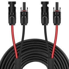 Geosiry 50Ft 10Awg Solar Panel Extension Cable With Connectors