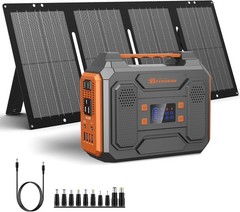 280Wh Portable Solar Generator with Multiple Charging Options for RV & Home