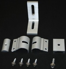 10 MageBracket RH or RL w/ L Trapezoidal R-Panel Metal Roof Solar Bracket Clamp