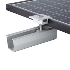 Solar Panel Mounting Fixing Kit Rail Brackets End/Mid Clamp Universal 30mm,35mm