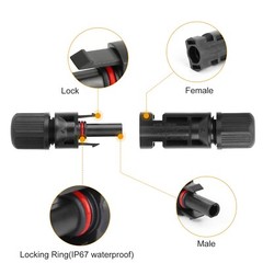 10 Pairs Male Female Wire Cable Connector Set Solar Panel Connectors Waterproof