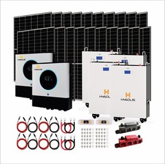 13KW Split Phase Solar Power System Complete Kit, Inverter+ Lithium Battery+ PV