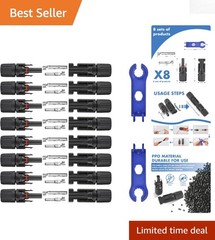 Complete 16 PCS Solar Connector Set – 10AWG Waterproof – Hassle-Free Setup