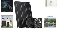 15W Solar Powered Fan Kit with 2 Waterproof Fans – Ideal for Greenhouses & Coops