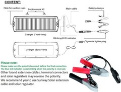 12V Solar Battery Trickle Charger & Maintainer – Eco-Friendly Power Solution