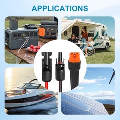 10AWG 20FT Solar to XT60i Extension Cable 3 6 10 35 50 75 100FT Heavy Duty Ad…