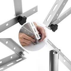 45in Adjustable Solar Panel Mounting Brackets Kit System for 8 Solar Panels