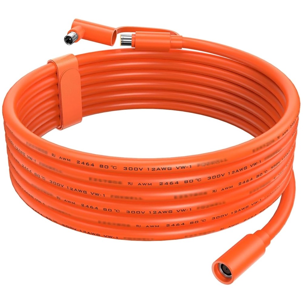 Flexible 30FT Solar Generator Extension Cable, UV Resistant