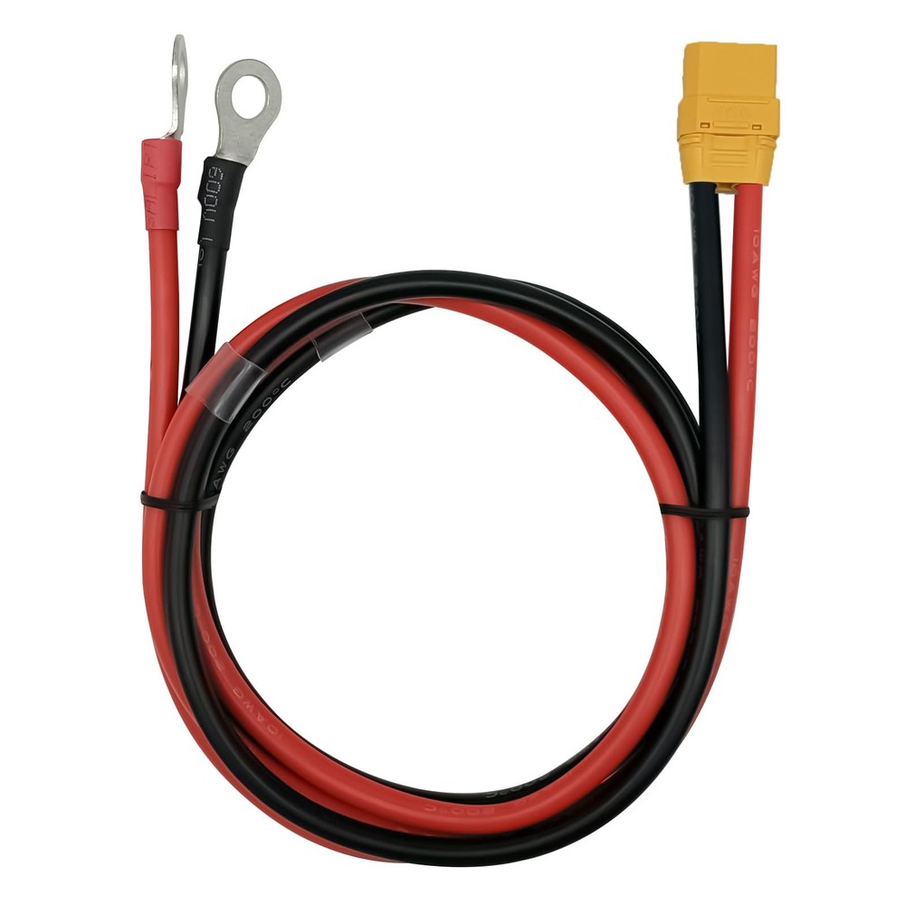 Connector Cable XT90H XT90 Female to O Ring Terminal 1M 10AWG Silicon Wire for