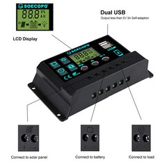 1200W Solar Panel Kit 10A-100A 12V Battery Charge Controller RV Caravan Boat