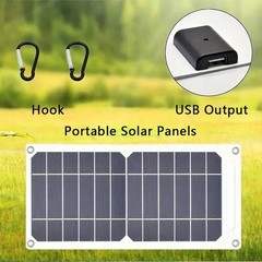 Waterproof 20W Portable Solar Panel USB Charger for Phones, Power Banks, Tablet
