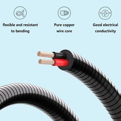 Anti Chew DC Power Cord 5.5×2.1mm to 4.0×1.7mm – Compatible with Tactacam Reveal
