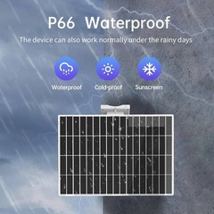 Panel 20W Built in 26000mAh Battery IP65 Waterproof USB C SECUPOE Solar