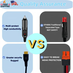 6.8FT Portable12V/24V Car Charger Suitable Compatible Ecoflow Delta/River, Bluet