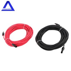 12AWG 20M Solar Panel Extension Cable Black+Red W/ M4 Connector For RV/Boat