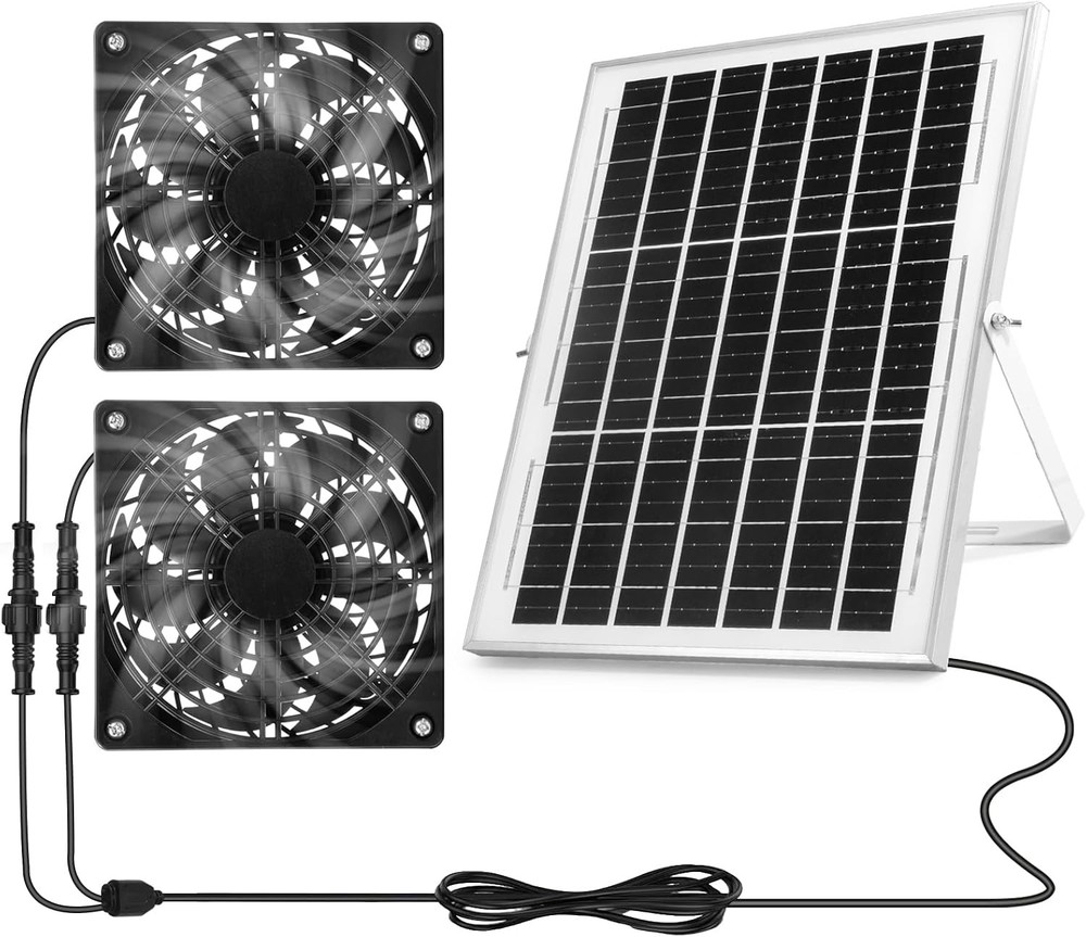 Solar Powered Fan Kit Weatherproofed Exhaust Fan Air Ventilation Equipment W/