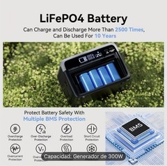 Estacion De Energia 300W Portatil Generador Solar Portable Power Station Acampar