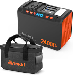 88Wh Portable Power Station with Carrying Case Bag, Camping Generator Lithium Ba