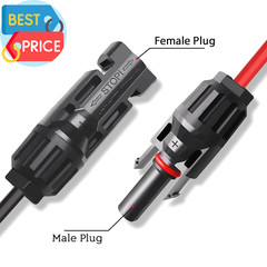 Solar Panel Connectors to SAE Adapter Cable 10AWG Solar to SAE PV Extension Wire
