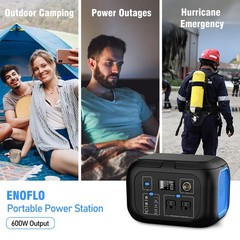 Portable Power Station 600W Power Bank 296Wh Solar Generator Lithium Battery …