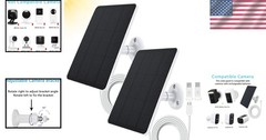 Continuous Power Supply Solar Panel Bundle for Outdoor Security Cameras – 2 Pack