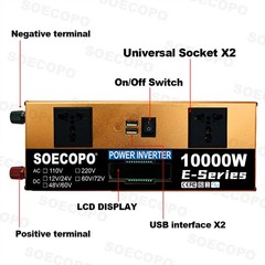 10000W Solar System Kit | 12V24V DC Input to 110V/220V AC Output