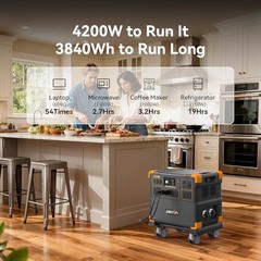 PECRON E3800 LFP 3840Wh 4200W Portable Power Station 240vLiFePO4 for Home Backup