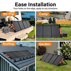 400W Portable Solar Panel Waterproof IP66 Foldable for Outdoor/RV/CAMP-