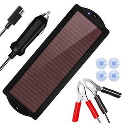 2.5W Solar Panel 12V Trickle Charger Battery Charger Kit Maintainer Boat Car RV