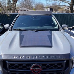 Perfect Lensun 85W 12V Hood/Bonnet Flexible Solar Panel for Nissan Frontier