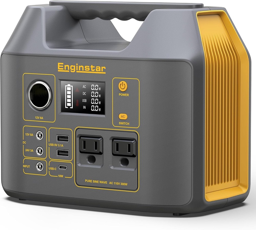 300W Portable Power Station 296Wh Solar Generator