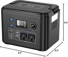 Open Box Portable Power Station 350W, 260Wh/70,000mAh Backup Lithium Battery