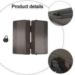 Outdoor Electrical extension cord Box Rainproof w/ 4 output holes Large lockable