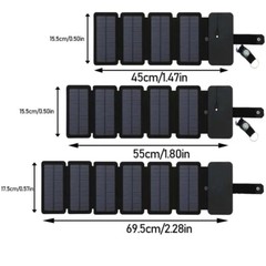 Outdoor Multifunctional Portable Solar Charging Panel Foldable 5V 1A USB Output