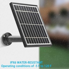 Solar Panel Compatible with Video Doorbell 3/3 Plus/4, Waterproof Charge Cont…