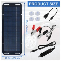 6W Solar Charger Kit – Charge Phones/Tabs, Camping & Emergency Power
