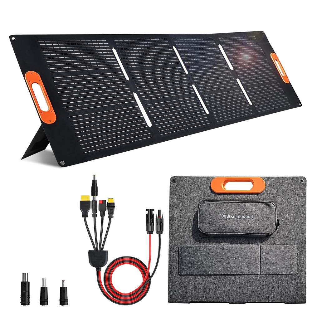 Monocrystalline 200W Solar Panel Generator Charger MC4