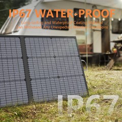MHPOWOS Foldable Solar Panel 220W Panel Solar for Home Camping Solar Power Kit